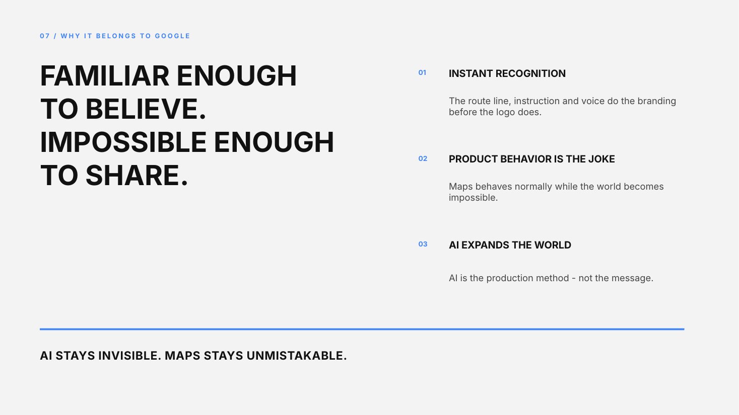 Google Maps, with AI